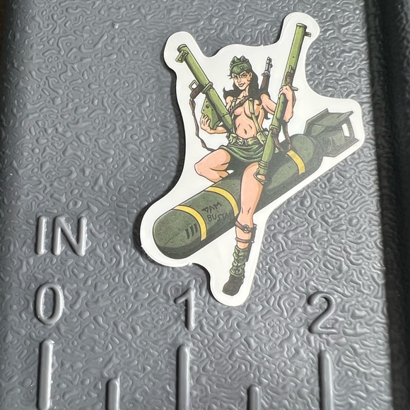 RIDE O DIE Sexy Pinup Gorgeous Sticker Retro Vintage BomberGirl Ace Pilot - Picture 2 of 4